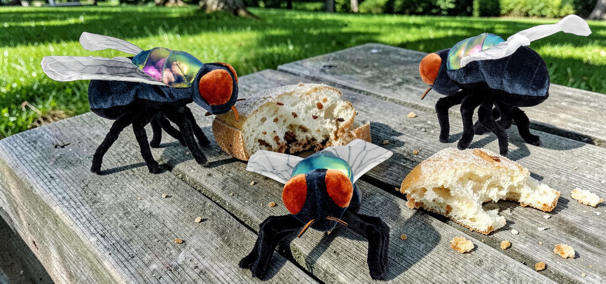 Kuscheltier-Fliege | Carl Dick Plüschtiere