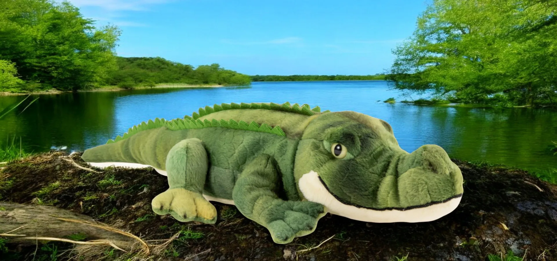 Soft toy plush crocodile-alligator | Carl Dick Collection