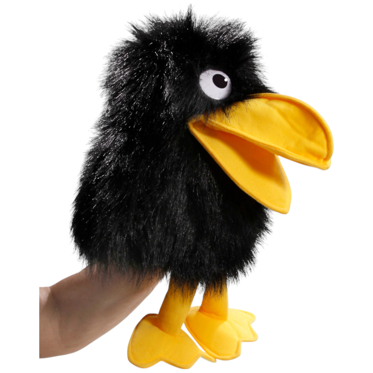 Raben-Handpuppe