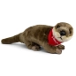 Preview: Soft Toy Otter standing – red “I Love You” scarf