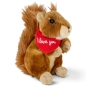 Preview: Soft Toy Squirrel – red “I Love You” scarf