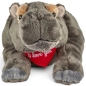 Preview: Soft Toy Hippo – red “I Love You” scarf