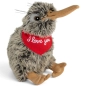 Preview: Kuscheltier Kiwi – rotes „I Love You“-Halstuch