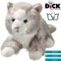 Preview: Stuffed Animal Cat lying grey