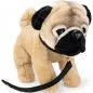 Preview: Stuffed Animal Pug standing with lead