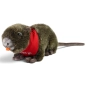 Preview: Kuscheltier Biberratte, Nutria – rotes „I Love You“-Halstuch