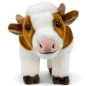 Preview: Kuscheltier Kuh braun-weiß stehend