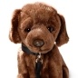 Preview: Kuscheltier Labrador Retriever braun mit Leine