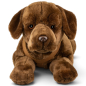 Preview: Stuffed Animal Labrador Retriever brown with harness