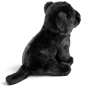 Preview: Kuscheltier Panther schwarz sitzend