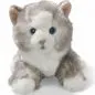 Preview: Stuffed Animal Cat lying grey