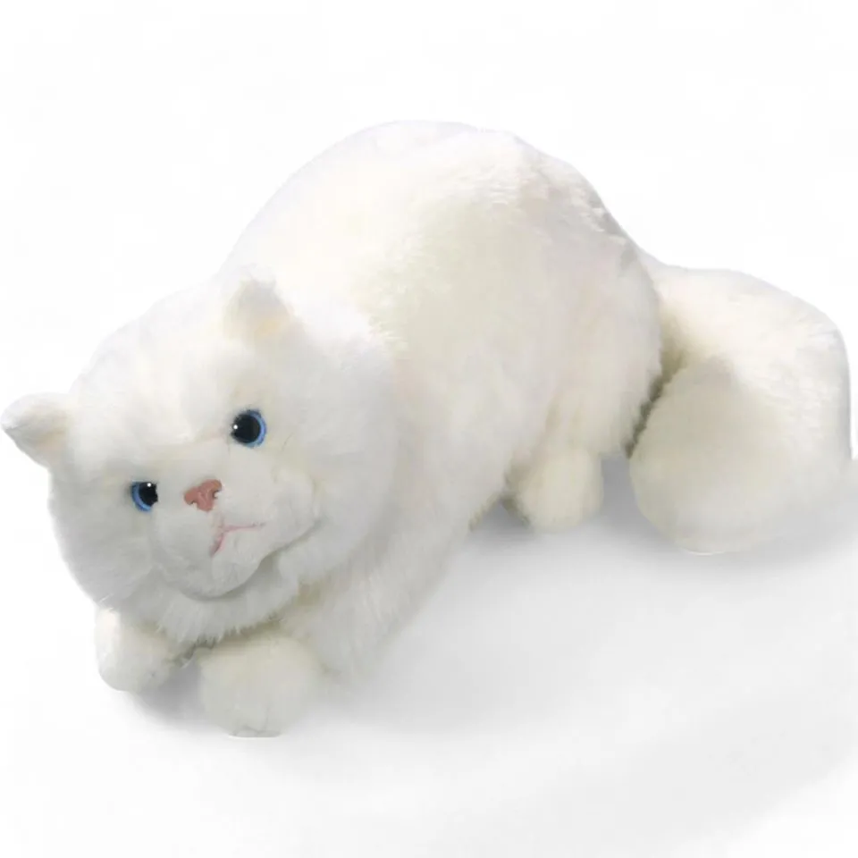 Stuffed Animal Cat Persian, white