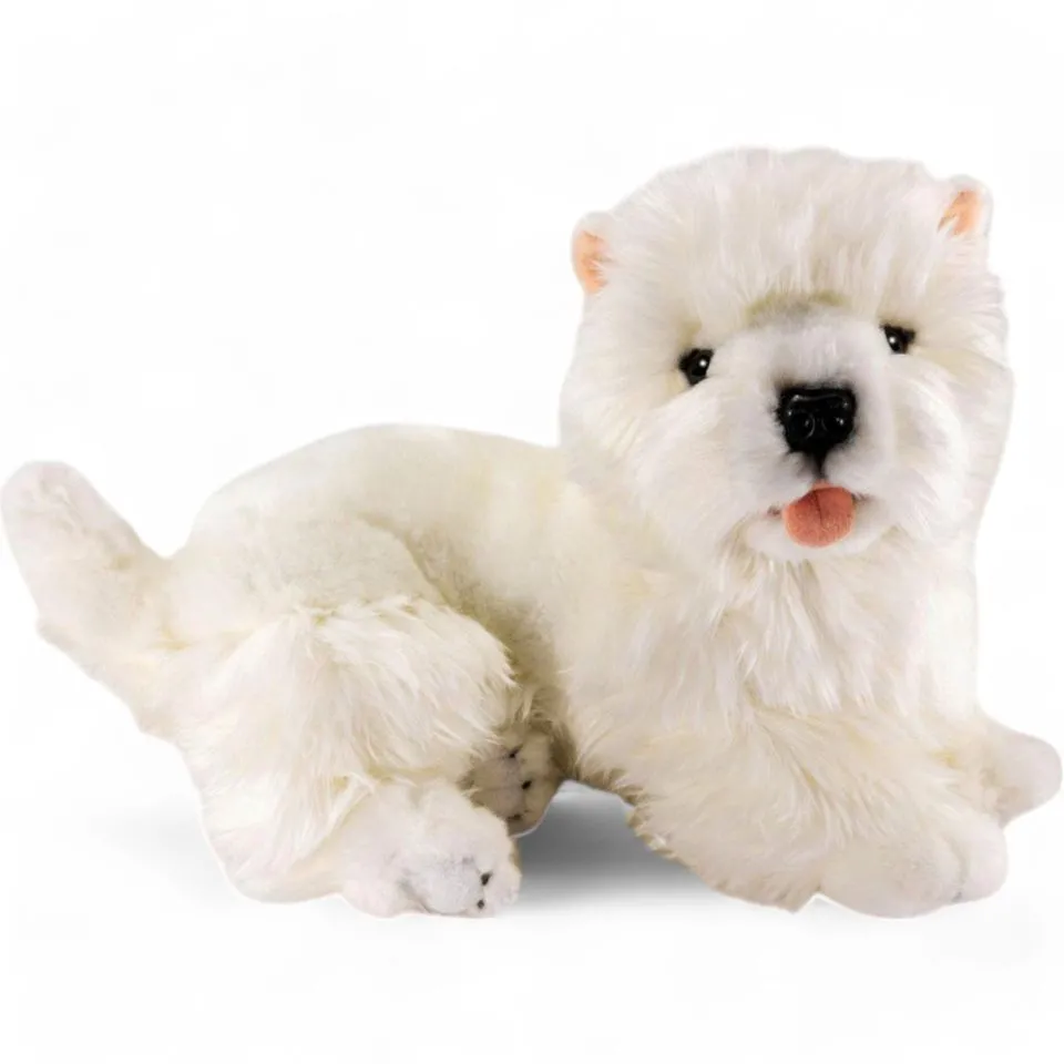 Kuscheltier Westie, West Highland Terrier liegend