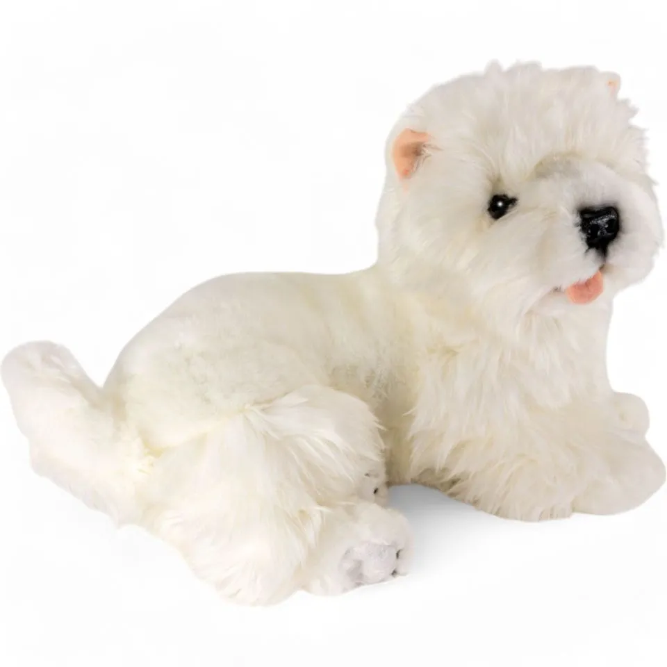 Stuffed Animal West Highland Terrier lying