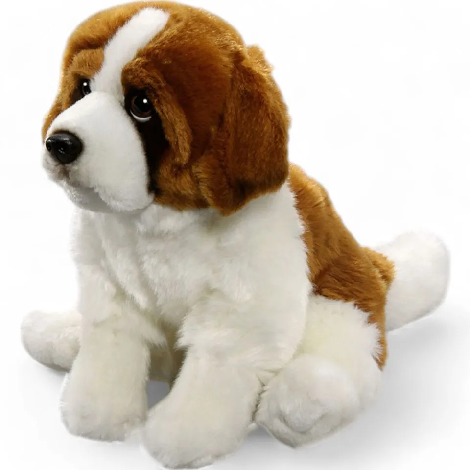 Stuffed Animal St. Bernard Dog sitting