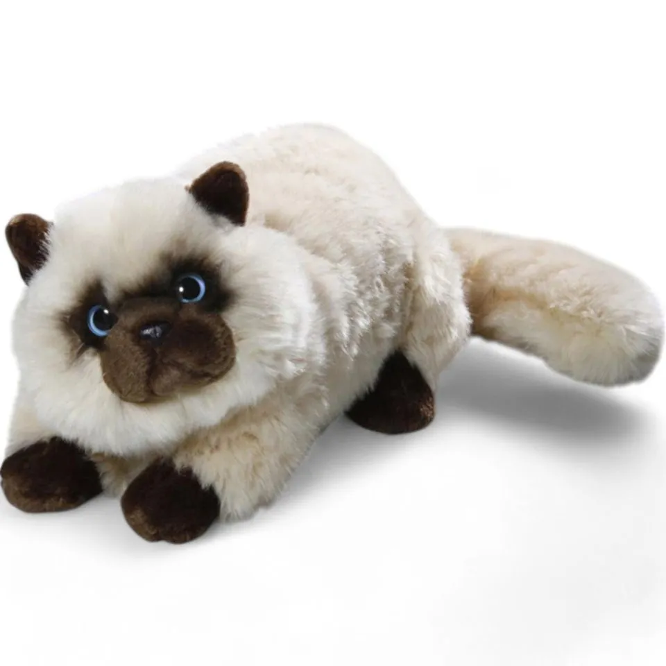 Stuffed Animal Cat Persian, Siam, beige