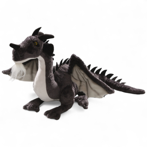 Preview: Drache sitzend schwarz Preview: Drache sitzend schwarz