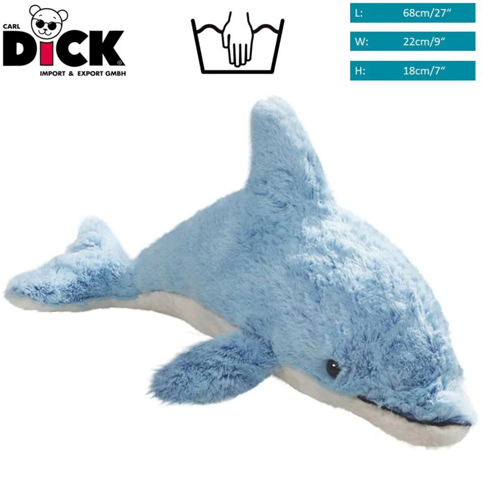 Kuscheltier Delfin superweich blau