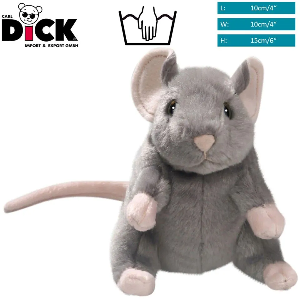 Stuffed Animal Mouse grey