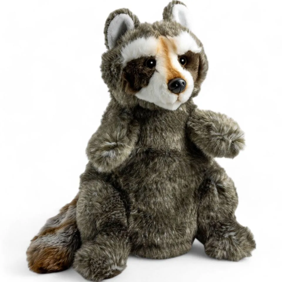 Stuffed Animal Raccoon hand puppet