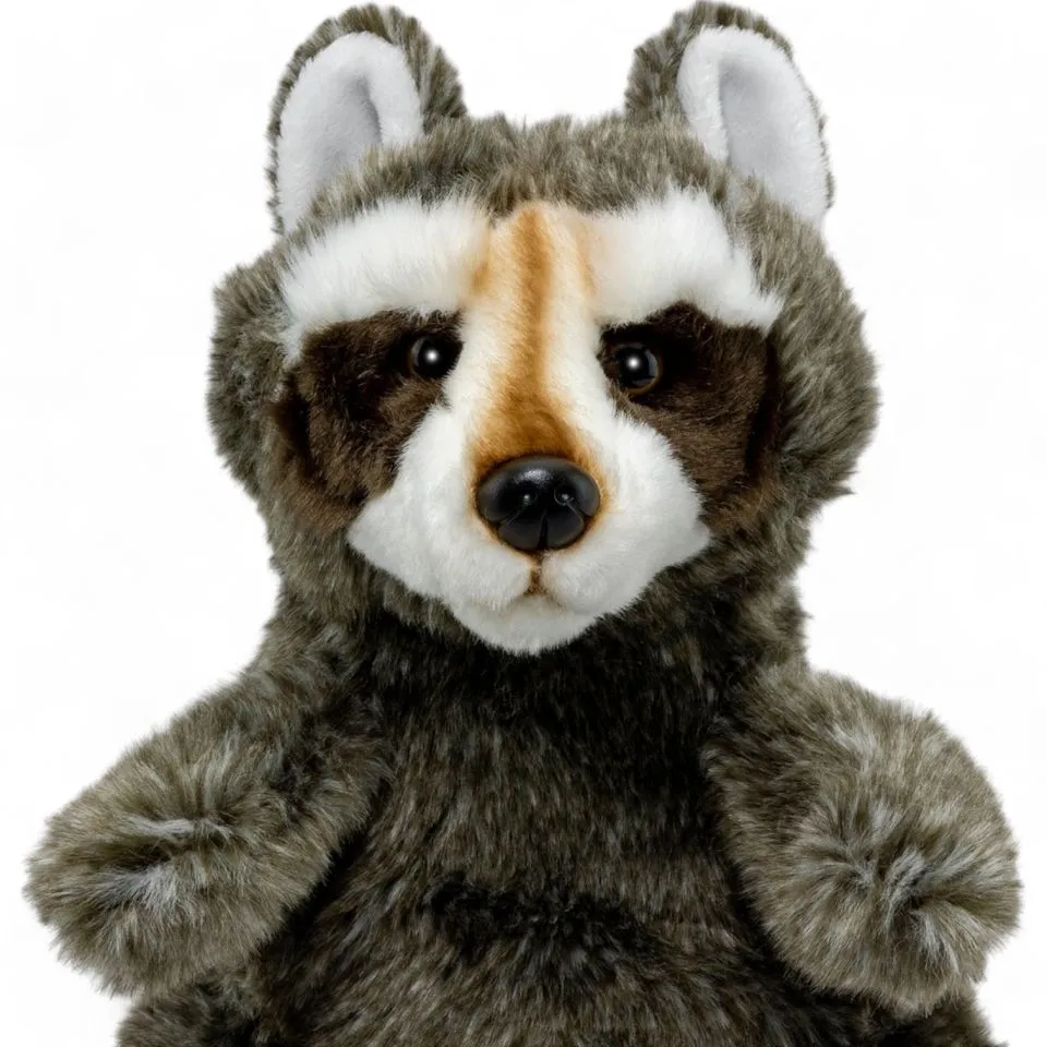 Stuffed Animal Raccoon hand puppet