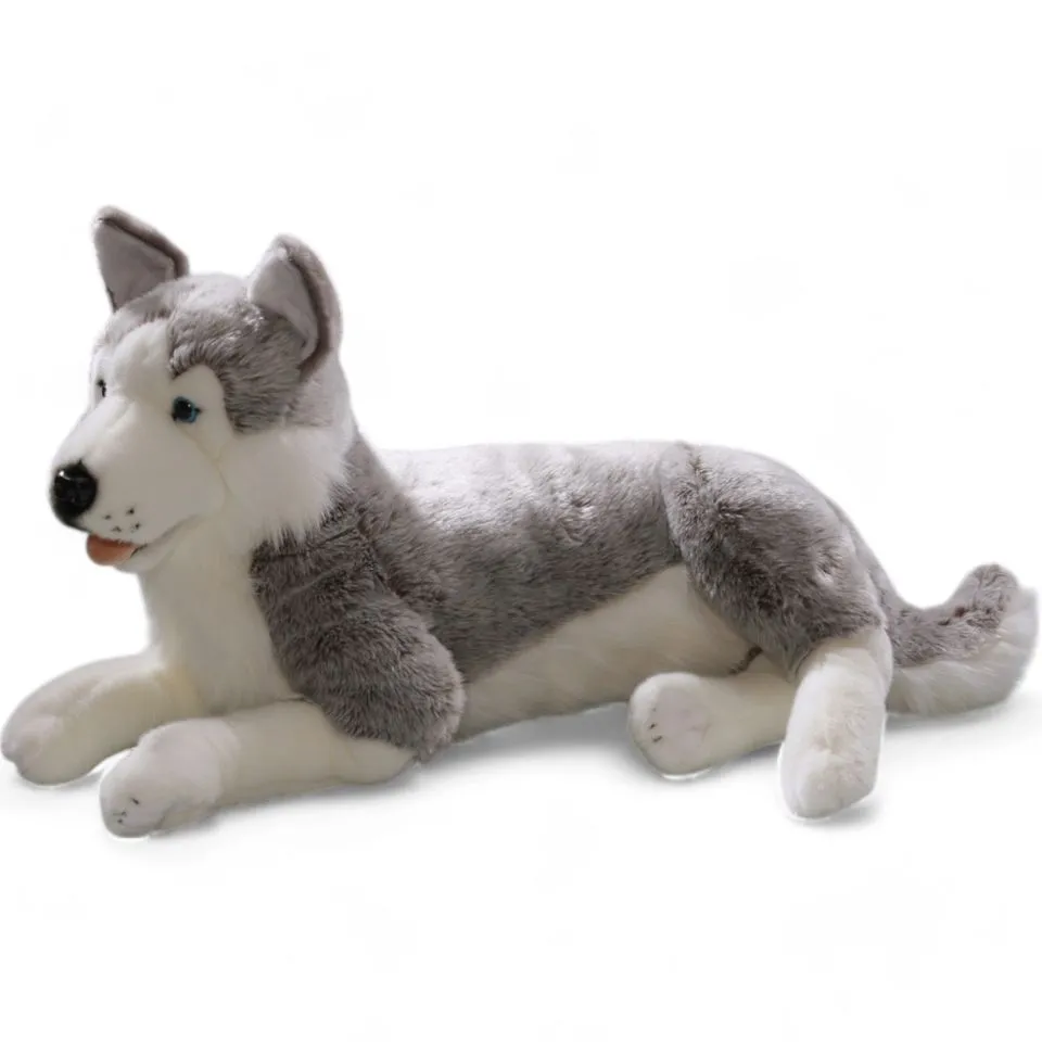 Kuscheltier Husky liegend