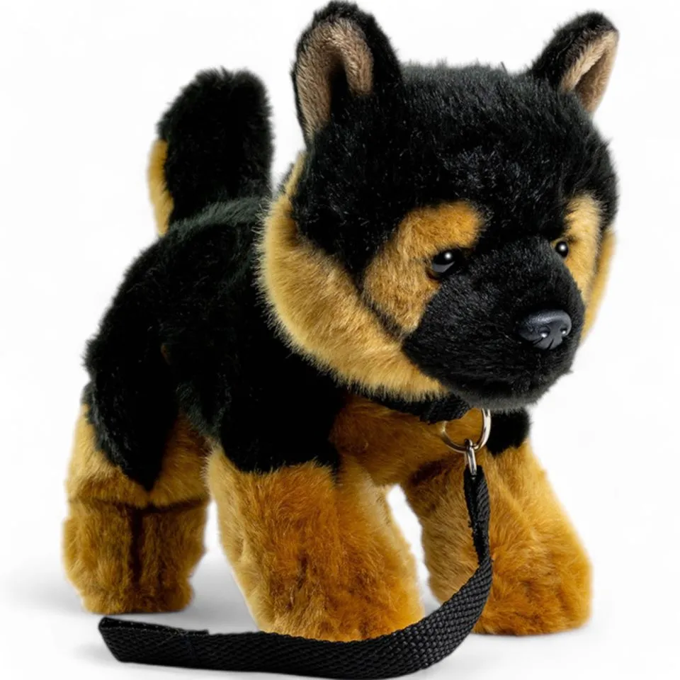 Stuffed Animal German Sheperd Dog Puppy with lead