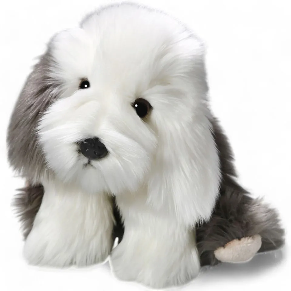 Stuffed Animal Bobtail, Old English Sheepdog sitting