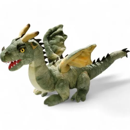 Stuffed Animal Dragon sitting green