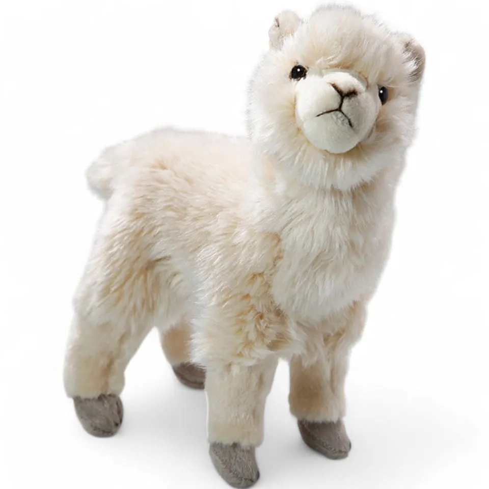 Stuffed Animal Alpaca standing beige