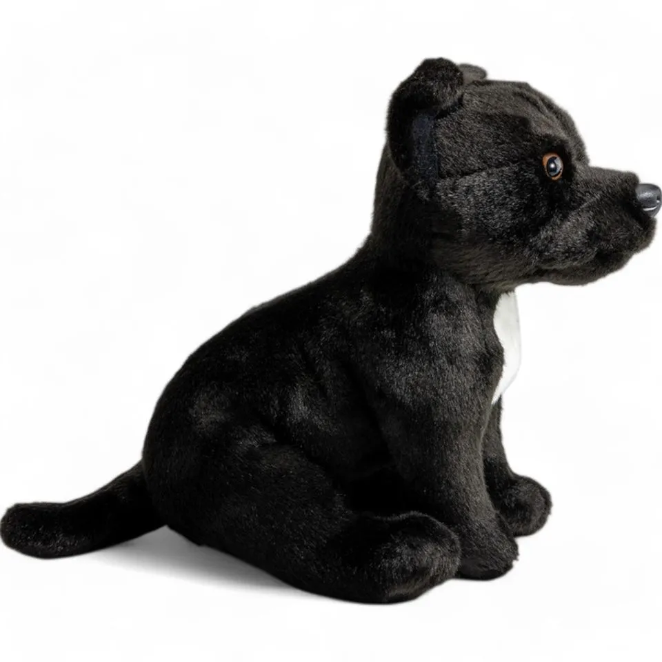 Kuscheltier Stafford Bullterrier schwarz