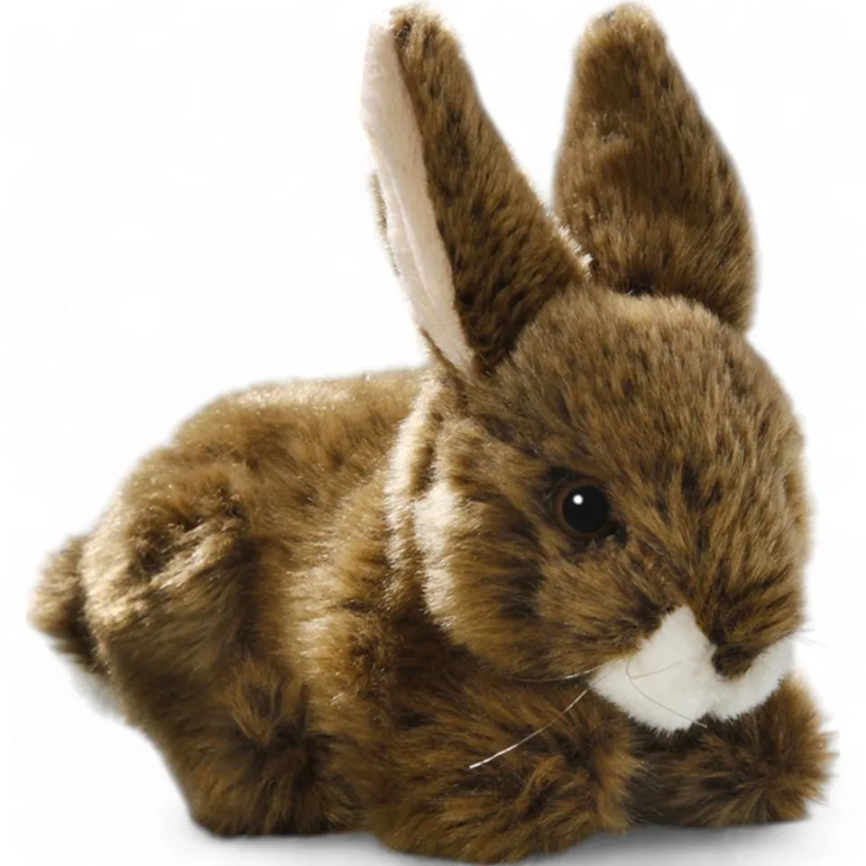 Kuscheltier Hase sitzend braun