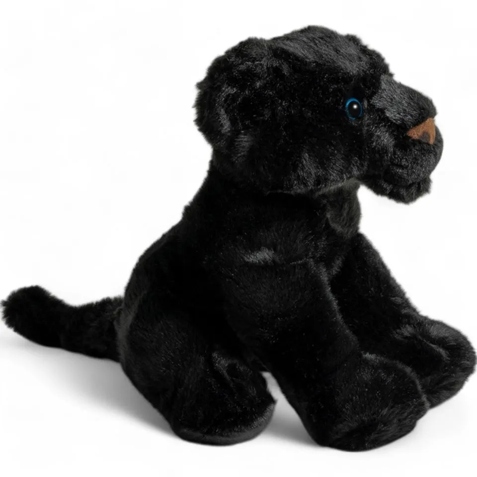 Kuscheltier Panther schwarz sitzend