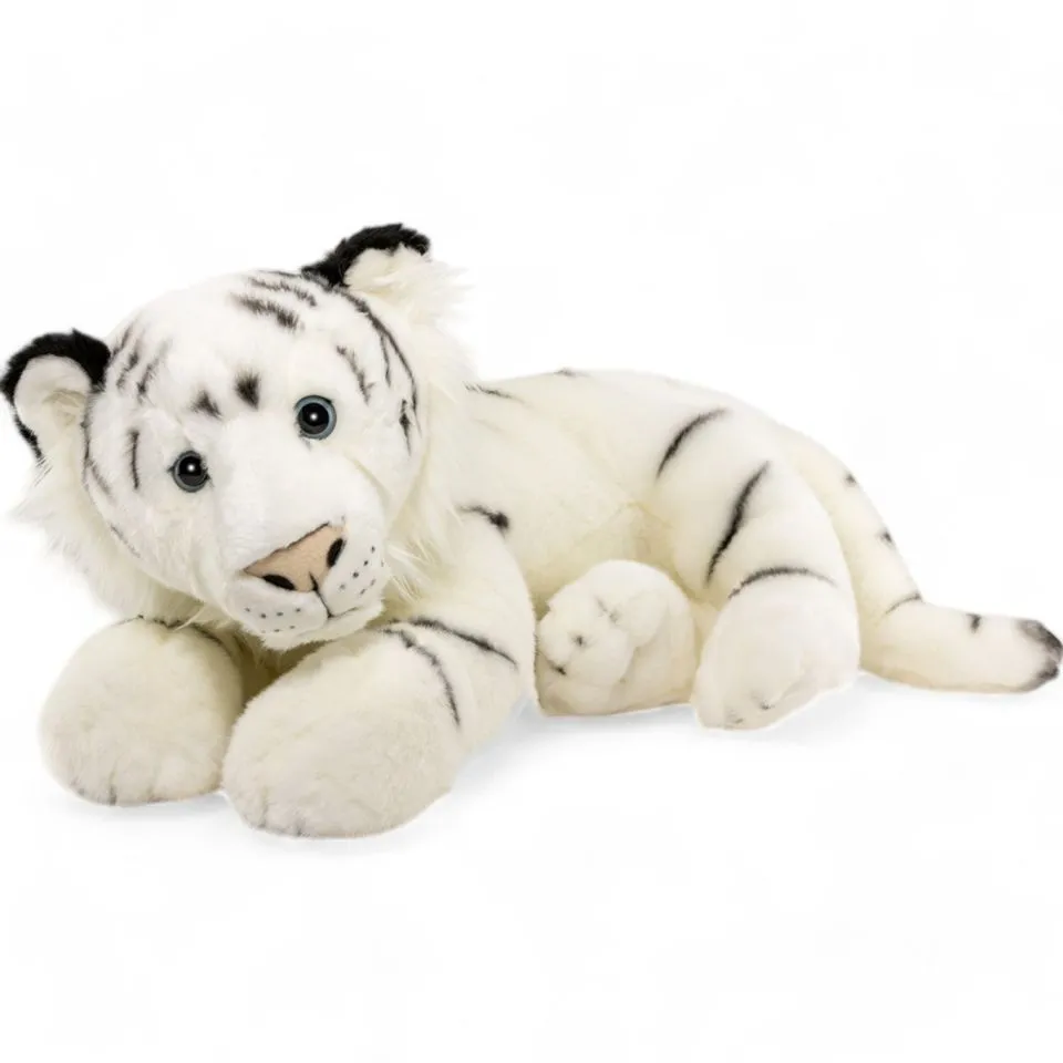 Stuffed Animal Tiger white lying