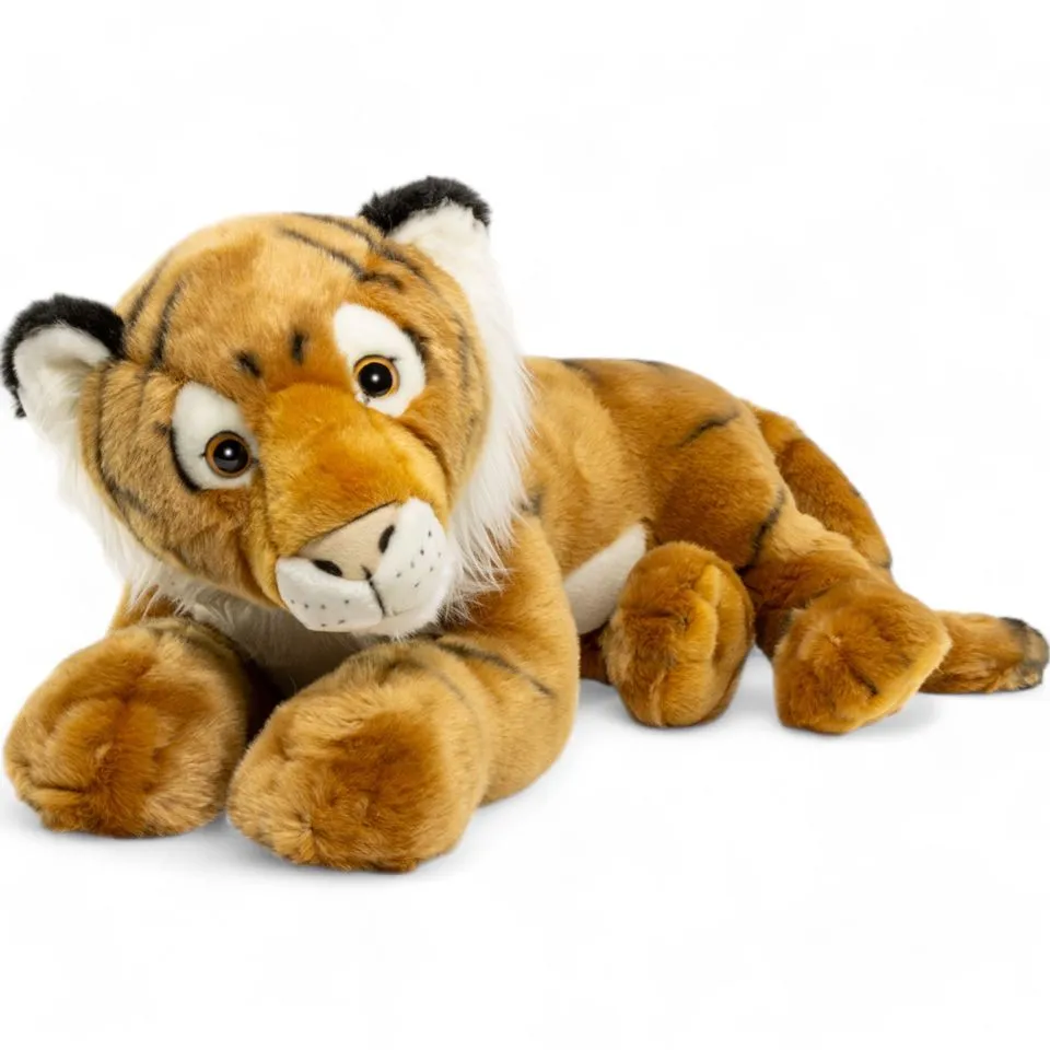 Stuffed Animal Tiger brown lying