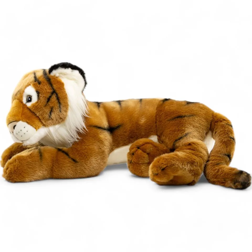 Stuffed Animal Tiger brown lying