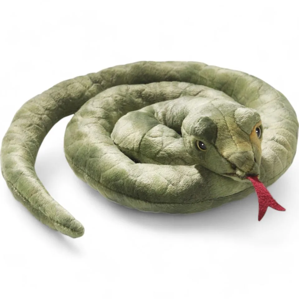 Stuffed Animal Snake Green-striped