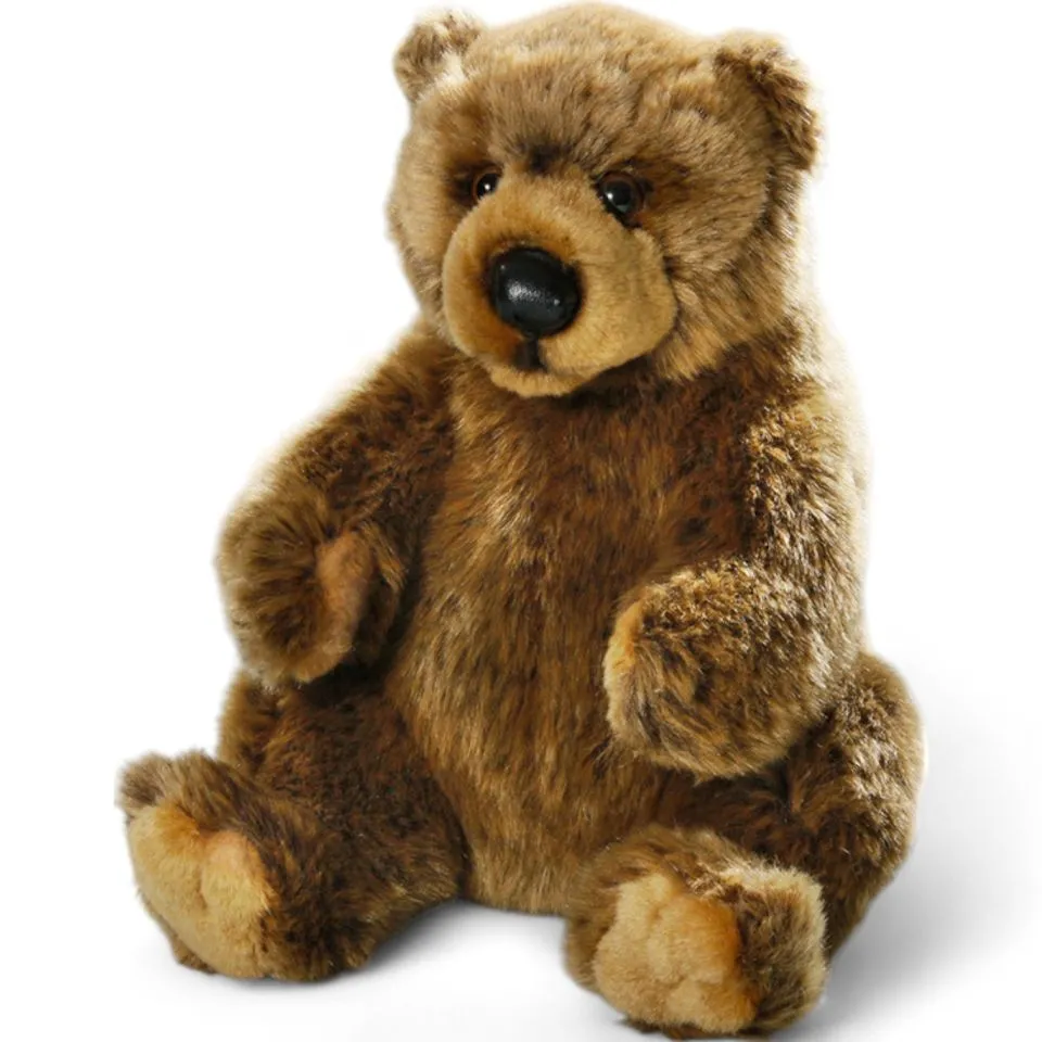 Stuffed Animal Brown-Bear, Grizzly-Bear sitting