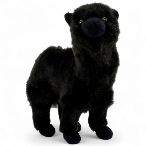 Kuscheltier schwarzes Alpaka