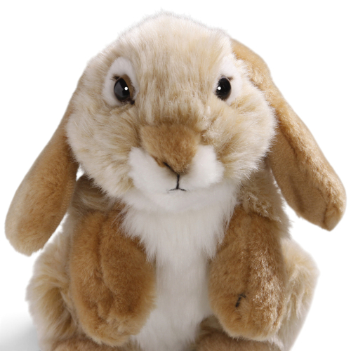 Preview: Kuscheltier Hase beige stehend