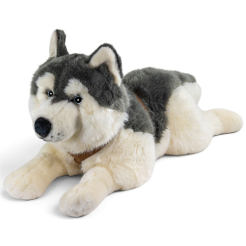 Stuffed Animal Husky with harness