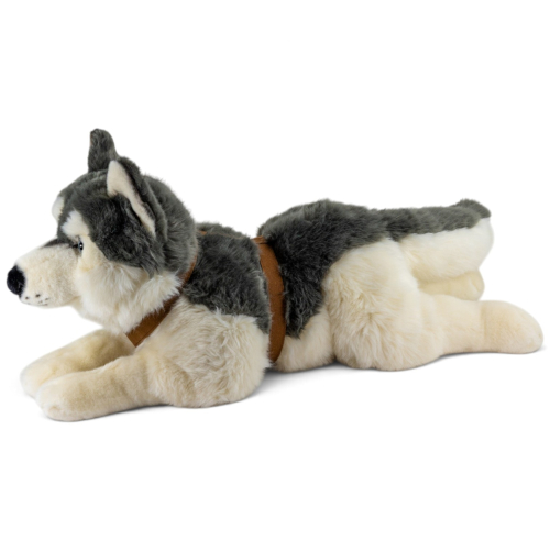Preview: Stuffed Animal Husky with harness