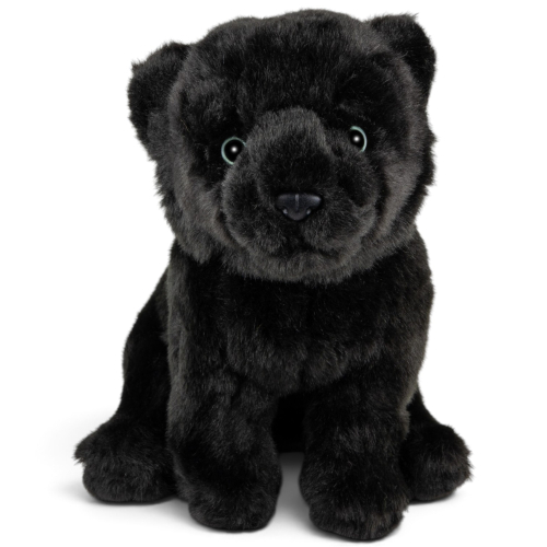 Preview: Kuscheltier Panther schwarz sitzend