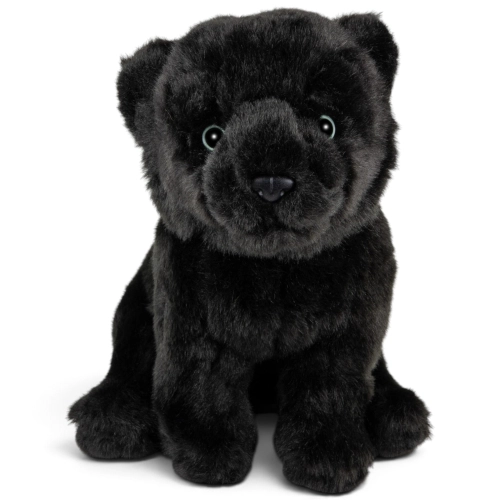 Kuscheltier Panther schwarz sitzend