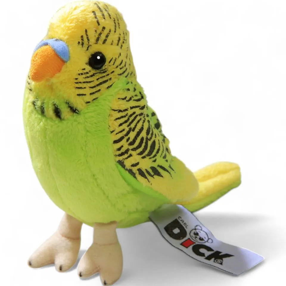 Stuffed Animal Budgerigar green with yellow