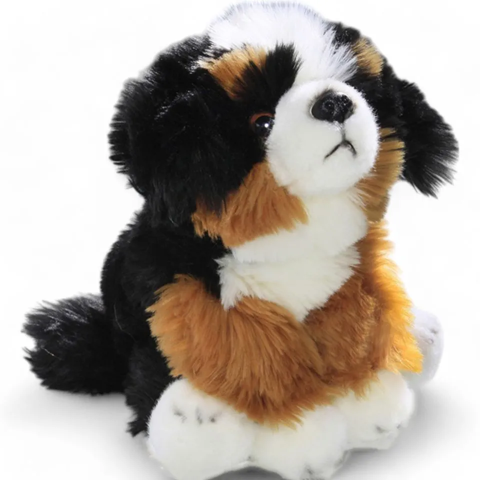 Stuffed Animal Bernese Mountain Dog Puppy sitting