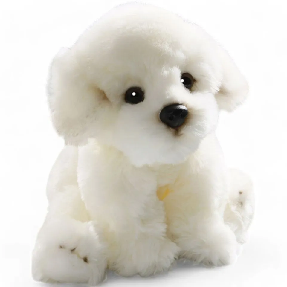 Kuscheltier Bichon Hund sitzend