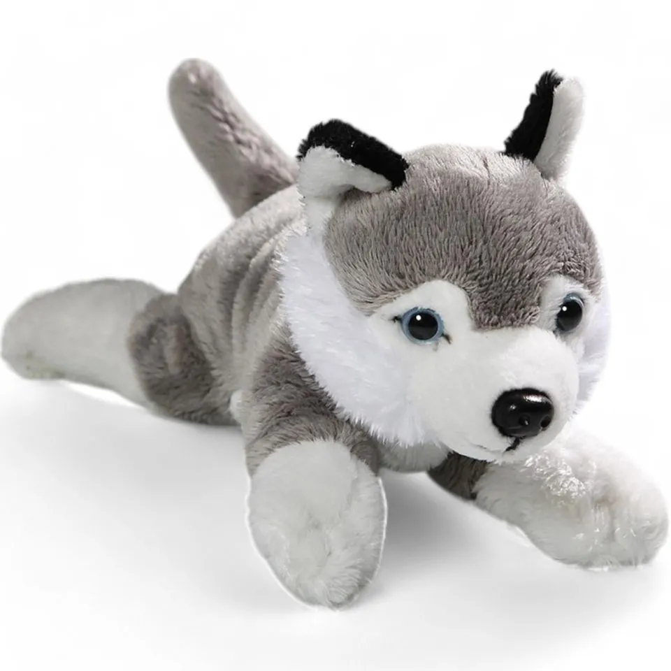 Stuffed Animal Husky Dog lying