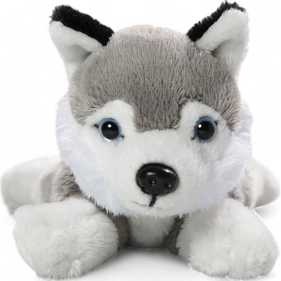 Stuffed Animal Husky Dog lying