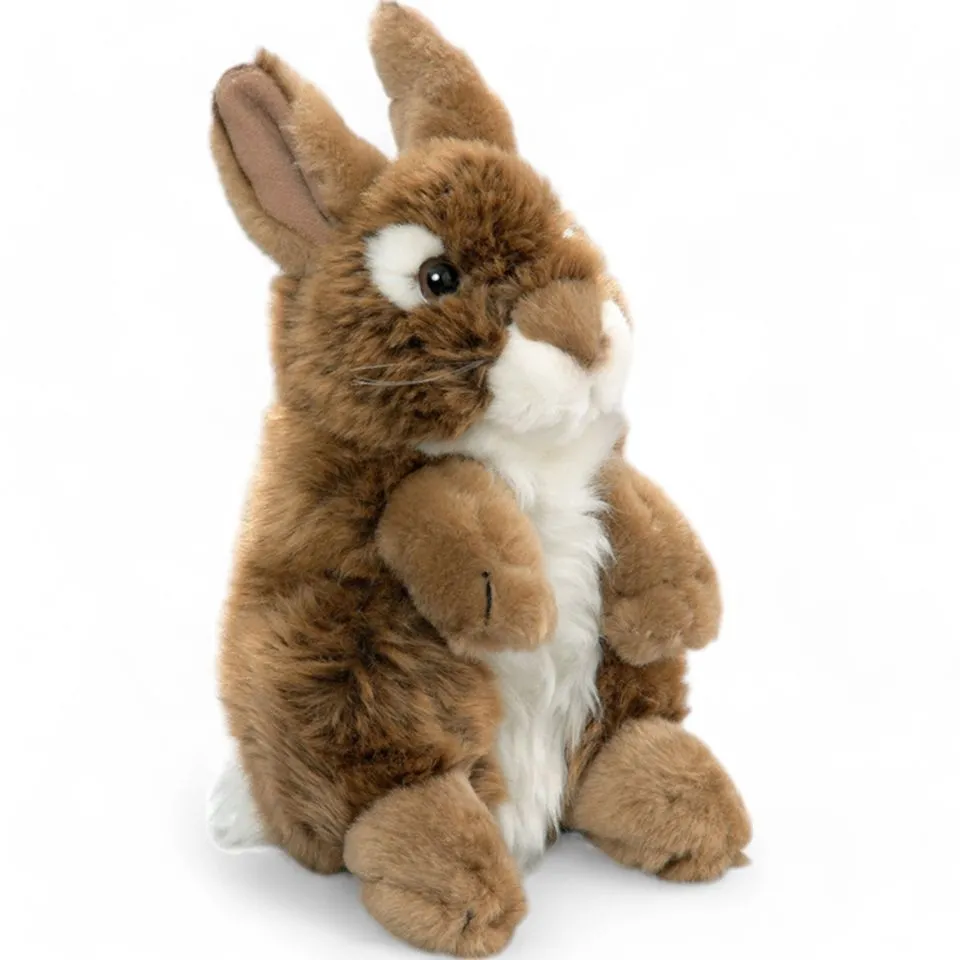 Kuscheltier Hase stehend braun